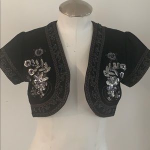 Black shoulder jacket